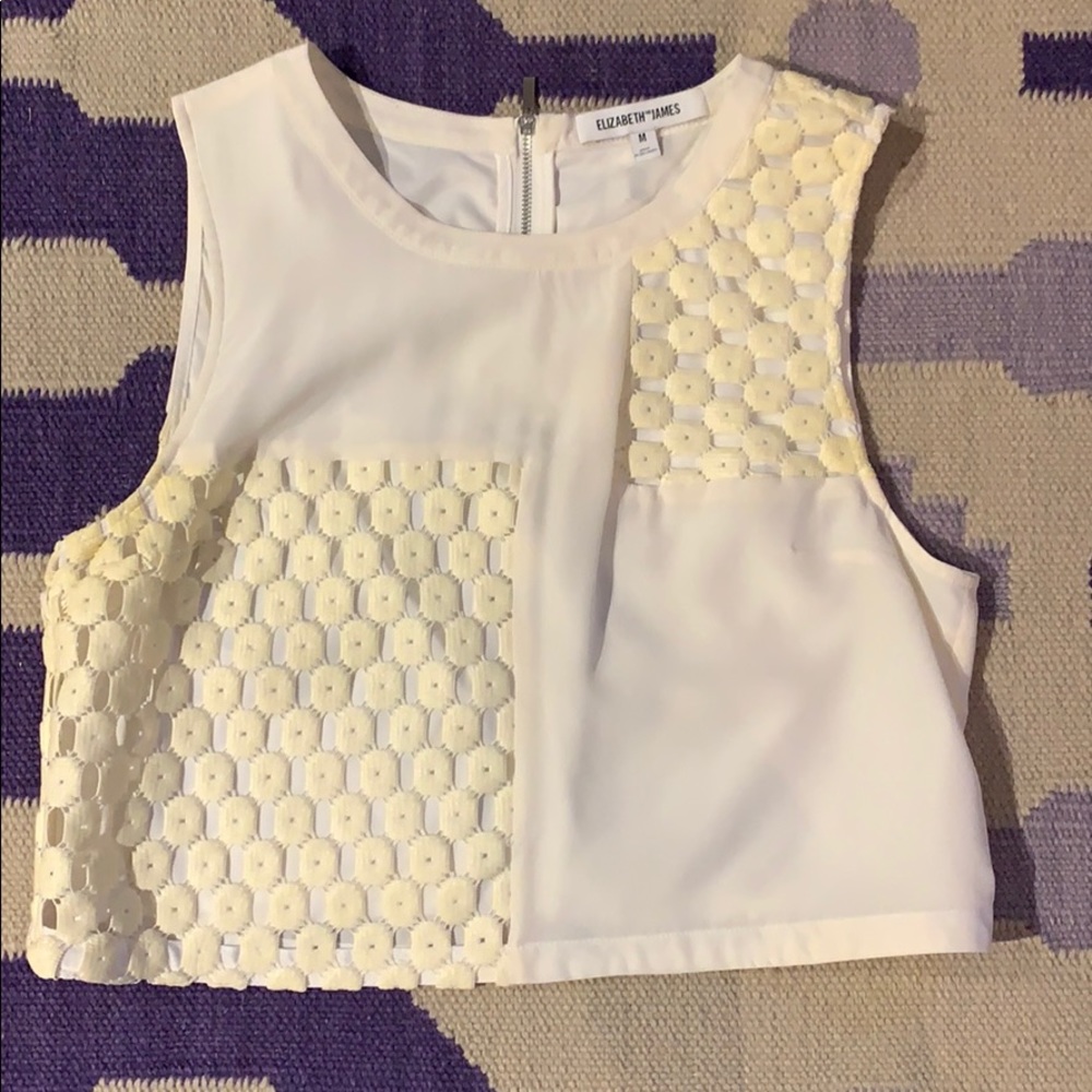 Cream crop top